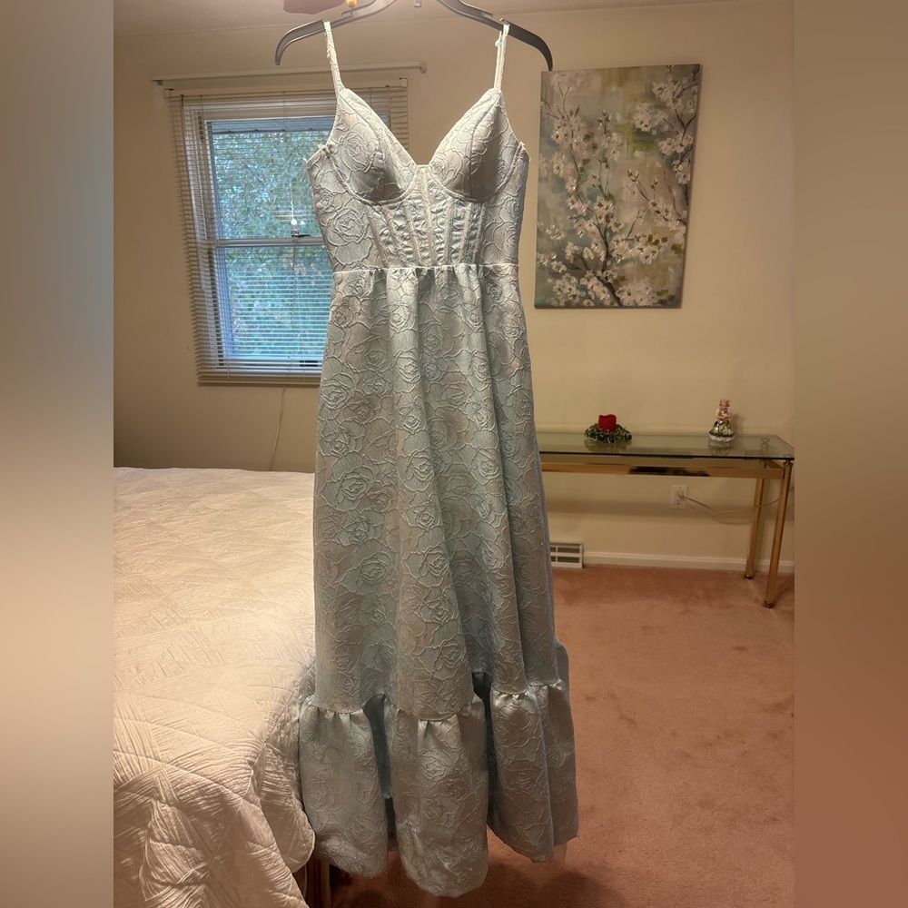 Crystal Doll Light Blue Dress Prom Dress